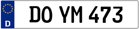 Trailer License Plate